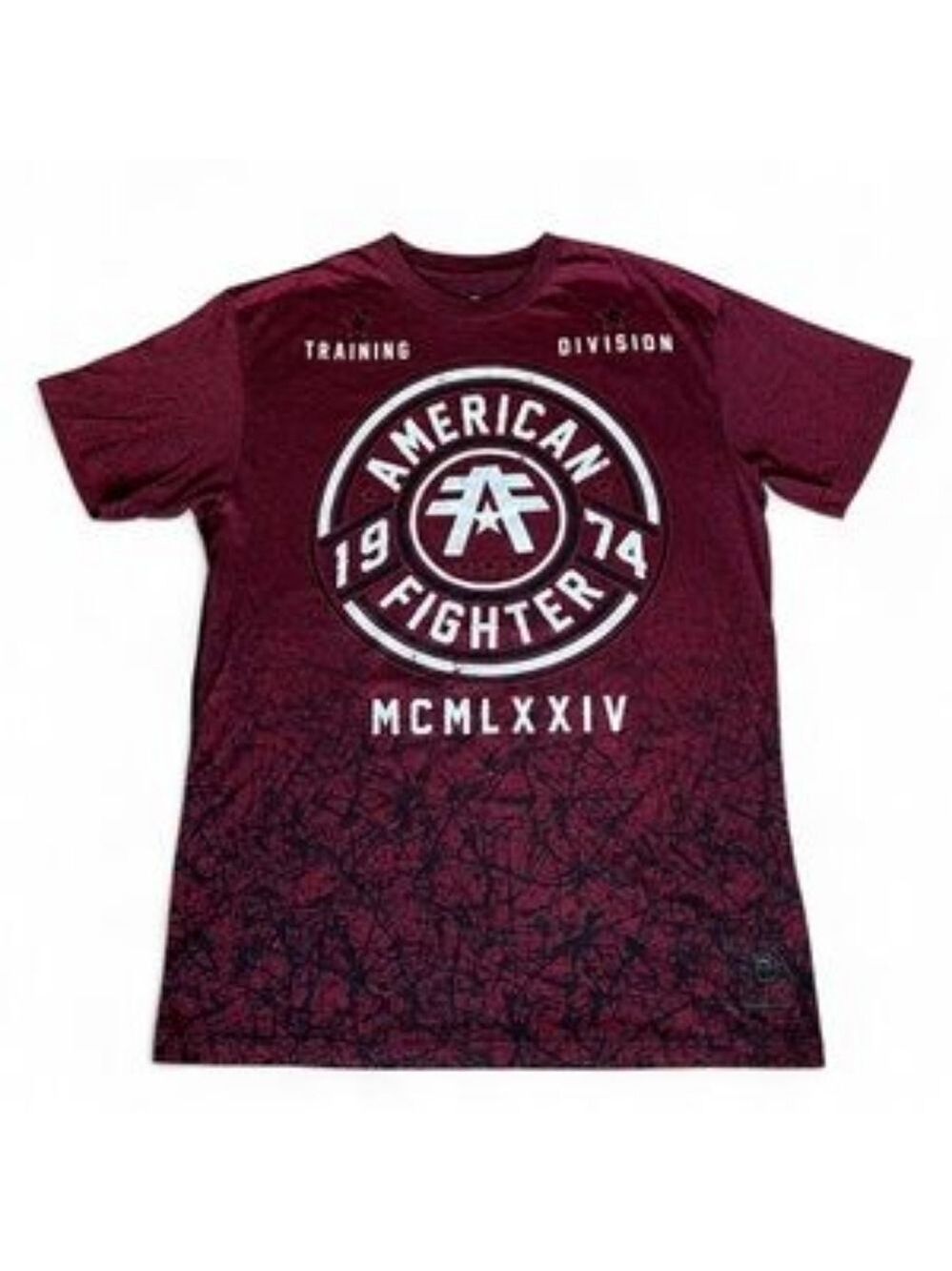 American Fighter XL Red Graphic T-Shirt Training Division MMA Gym Affliction
